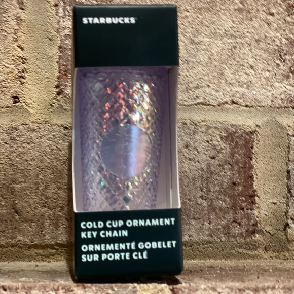 SALE💙NWT SET❤️💙🤍3 Starbucks Holiday 2022 Jeweled Tumbler Keychain Ornaments - Picture 8 of 8